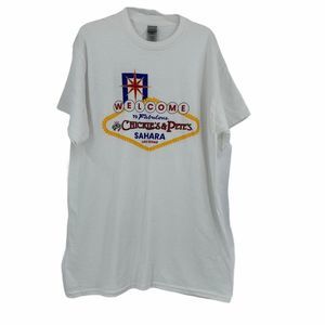 T-Shirt Las Vegas Chickie's & Pete's Swag Souvenier M 9662 New Short Sleeve